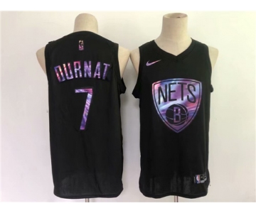 Men's Brooklyn Nets#7 Kevin Durant Swingman Black Rainbow edition Basketball Jersey