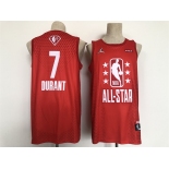 Men's Jordan Brooklyn Nets #7 Kevin Durant  Red  2022 NBA All-Star Swingman Basketball Jersey