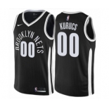 Men's Nike Brooklyn Nets #00 Rodions Kurucs Authentic Black NBA Jersey - City Edition