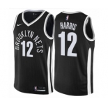 Men's Nike Brooklyn Nets #12 Joe Harris Authentic Black NBA Jersey - City Edition