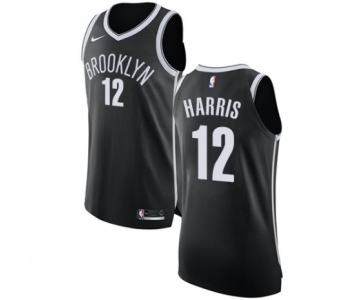 Men's Nike Brooklyn Nets #12 Joe Harris Authentic Black NBA Jersey - Icon Edition