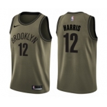 Men's Nike Brooklyn Nets #12 Joe Harris Swingman Green Salute to Service NBA Jersey