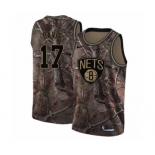 Men's Nike Brooklyn Nets #17 Ed Davis Swingman Camo Realtree Collection NBA Jersey