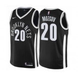 Men's Nike Brooklyn Nets #20 Timofey Mozgov Swingman Black NBA Jersey - City Edition