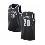 Men's Nike Brooklyn Nets #20 Timofey Mozgov Swingman Black Road NBA Jersey - Icon Edition