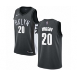 Men's Nike Brooklyn Nets #20 Timofey Mozgov Swingman Gray NBA Jersey Statement Edition