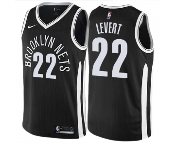 Men's Nike Brooklyn Nets #22 Caris LeVert Swingman Black NBA Jersey - City Edition