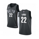 Men's Nike Brooklyn Nets #22 Caris LeVert Swingman Gray NBA Jersey Statement Edition