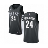 Men's Nike Brooklyn Nets #24 Rondae Hollis-Jefferson Swingman Gray NBA Jersey Statement Edition