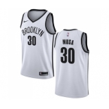 Men's Nike Brooklyn Nets #30 Dzanan Musa Authentic White NBA Jersey - Association Edition