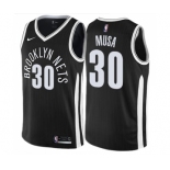 Men's Nike Brooklyn Nets #30 Dzanan Musa Swingman Black NBA Jersey - City Edition