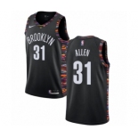 Men's Nike Brooklyn Nets #31 Jarrett Allen Swingman Black NBA Jersey - 2018-19 City Edition