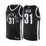 Men's Nike Brooklyn Nets #31 Jarrett Allen Swingman Black NBA Jersey - City Edition