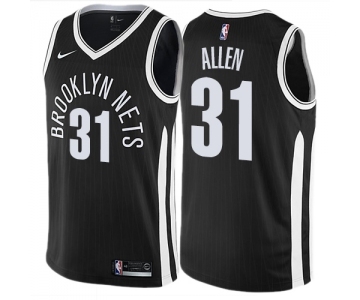 Men's Nike Brooklyn Nets #31 Jarrett Allen Swingman Black NBA Jersey - City Edition