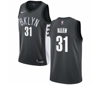 Men's Nike Brooklyn Nets #31 Jarrett Allen Swingman Gray NBA Jersey Statement Edition