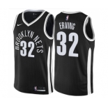 Men's Nike Brooklyn Nets #32 Julius Erving Swingman Black NBA Jersey - City Edition