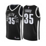 Men's Nike Brooklyn Nets #35 Kenneth Faried Authentic Black NBA Jersey - City Edition