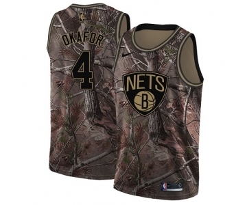 Men's Nike Brooklyn Nets #4 Jahlil Okafor Swingman Camo Realtree Collection NBA Jersey