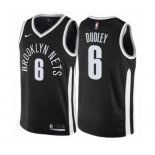 Men's Nike Brooklyn Nets #6 Jared Dudley Authentic Black NBA Jersey - City Edition