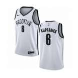 Men's Nike Brooklyn Nets #6 Sean Kilpatrick Swingman White NBA Jersey - Association Edition