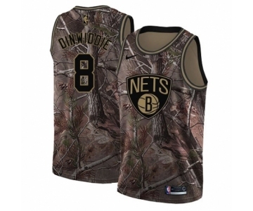 Men's Nike Brooklyn Nets #8 Spencer Dinwiddie Swingman Camo Realtree Collection NBA Jersey