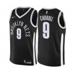 Men's Nike Brooklyn Nets #9 DeMarre Carroll Swingman Black NBA Jersey - City Edition