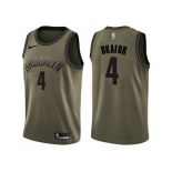 Nike Brooklyn Nets #4 Jahlil Okafor Green Salute to Service NBA Swingman Jersey