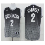 nba brooklyn nets #2 garnett black-grey[drift fashion]