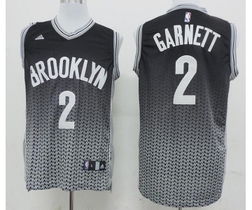 nba brooklyn nets #2 garnett black-grey[drift fashion]