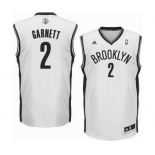 nba brooklyn nets #2 garnett white[revolution 30 swingman]