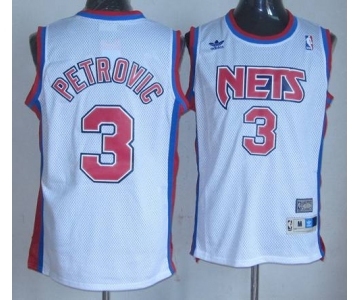 nba brooklyn nets #3 petrovic white