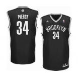 nba brooklyn nets #34 pierce black[revolution 30 swingman]