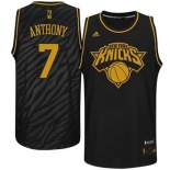 nba brooklyn nets #7 anehony black[Gold lettering fashion][anehony]