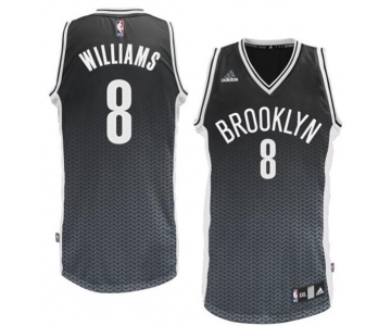 nba brooklyn nets #8 williams black-grey[drift fashion]