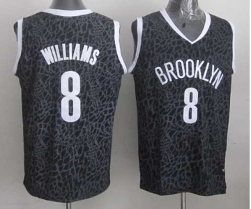 nba brooklyn nets #8 williams black leopard print[2014 new]