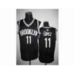 nba new jersey nets #11 brook lopez black