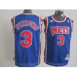 nba new jersey nets #3 petrovic blue