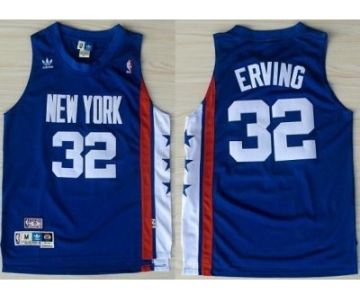 nba new jersey nets #32 julius erving blue[aba hardwood classic swingman]