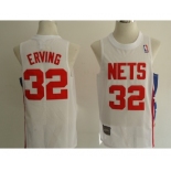 nba new jersey nets #32 julius erving white