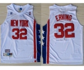 nba new jersey nets #32 julius erving white[aba hardwood classic swingman]