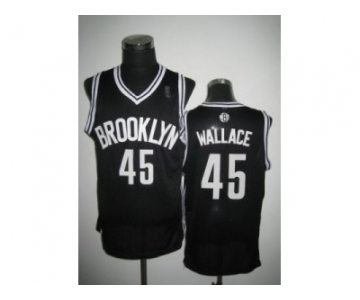 nba new jersey nets #45 gerald wallace black