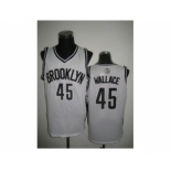 nba new jersey nets #45 gerald wallace white