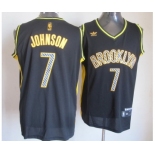 nba new jersey nets #7 joe johnson black[2013 new]