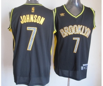 nba new jersey nets #7 joe johnson black[2013 new]