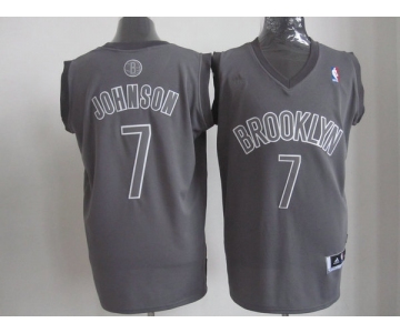 nba new jersey nets #7 joe johnson grey[fullgrey]