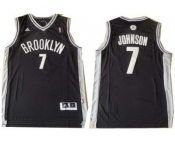 nba new jersey nets #7 joe johnsonblack black[revolution 30 swingman]