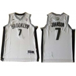 nba new jersey nets #7 joe johnsonblack white[revolution 30 swingman]