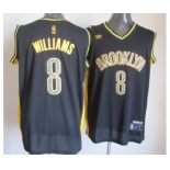 nba new jersey nets #8 williams black[2013 new]