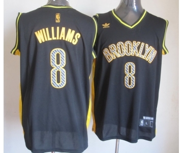 nba new jersey nets #8 williams black[2013 new]