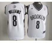 nba new jersey nets #8 williams fullwhite